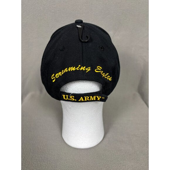 101st Airborne Division Screaming Eagles U.S. Army Cap Black One Size New - Picture 5 of 6